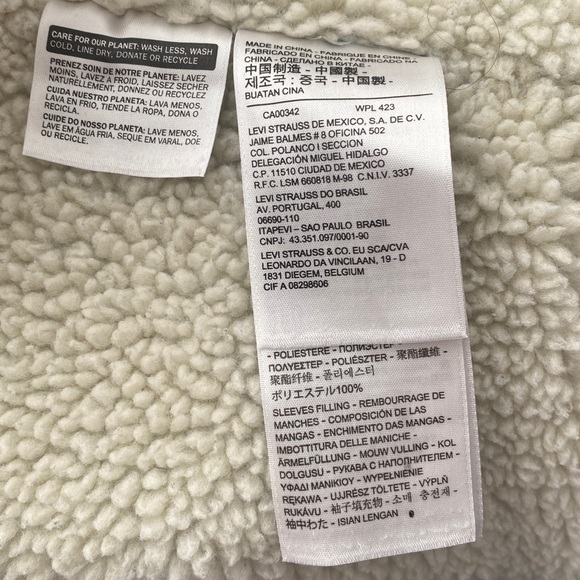 Levi’s Original Relaxed Fit Sherpa Trucker Jacket Size XXL - Picture 6 of 8